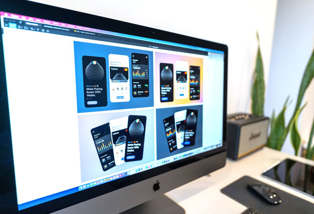 schermo con concepts di app saas design
