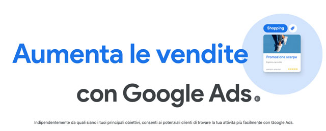 google ads aumenta le vendite con la piattaforma pubblicitaria di google